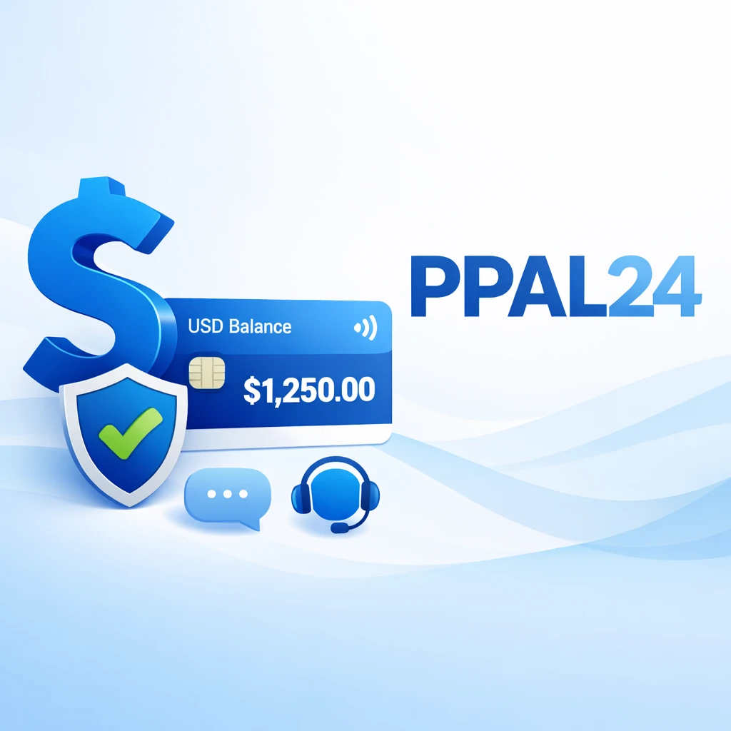 تماس با PPAL24 برای فروش امن دلار پی‌پال شخصی