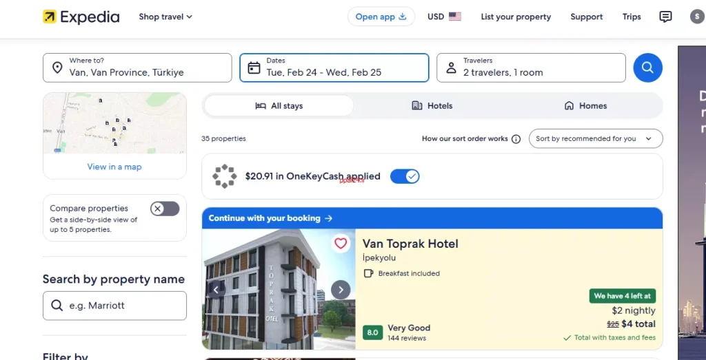 سایت ppal24.ir - رزرو هتل با پی پال در سایت expedia